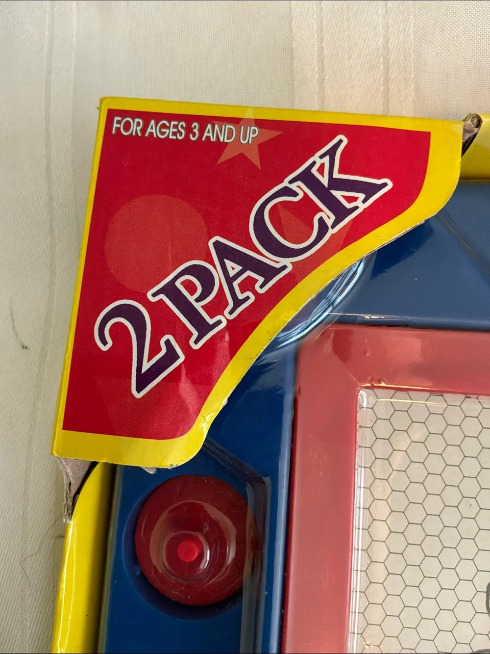 2-Pack Kids Magnetic Draw & Erase Boards - Yellow and Red